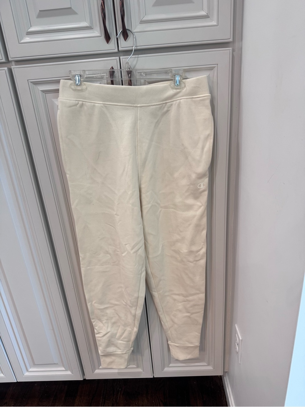 Champion Off-White sweatpants with Logo Tag